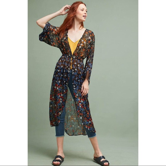Anthropologie Flowing Boho Wrap Cover Up - Picture 4 of 5